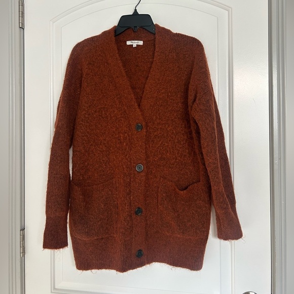 Madewell Women's Cowen Cardigan Sweater size small wool blend relaxed NG753 - Picture 5 of 12